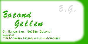 botond gellen business card