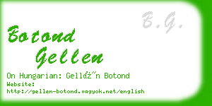 botond gellen business card